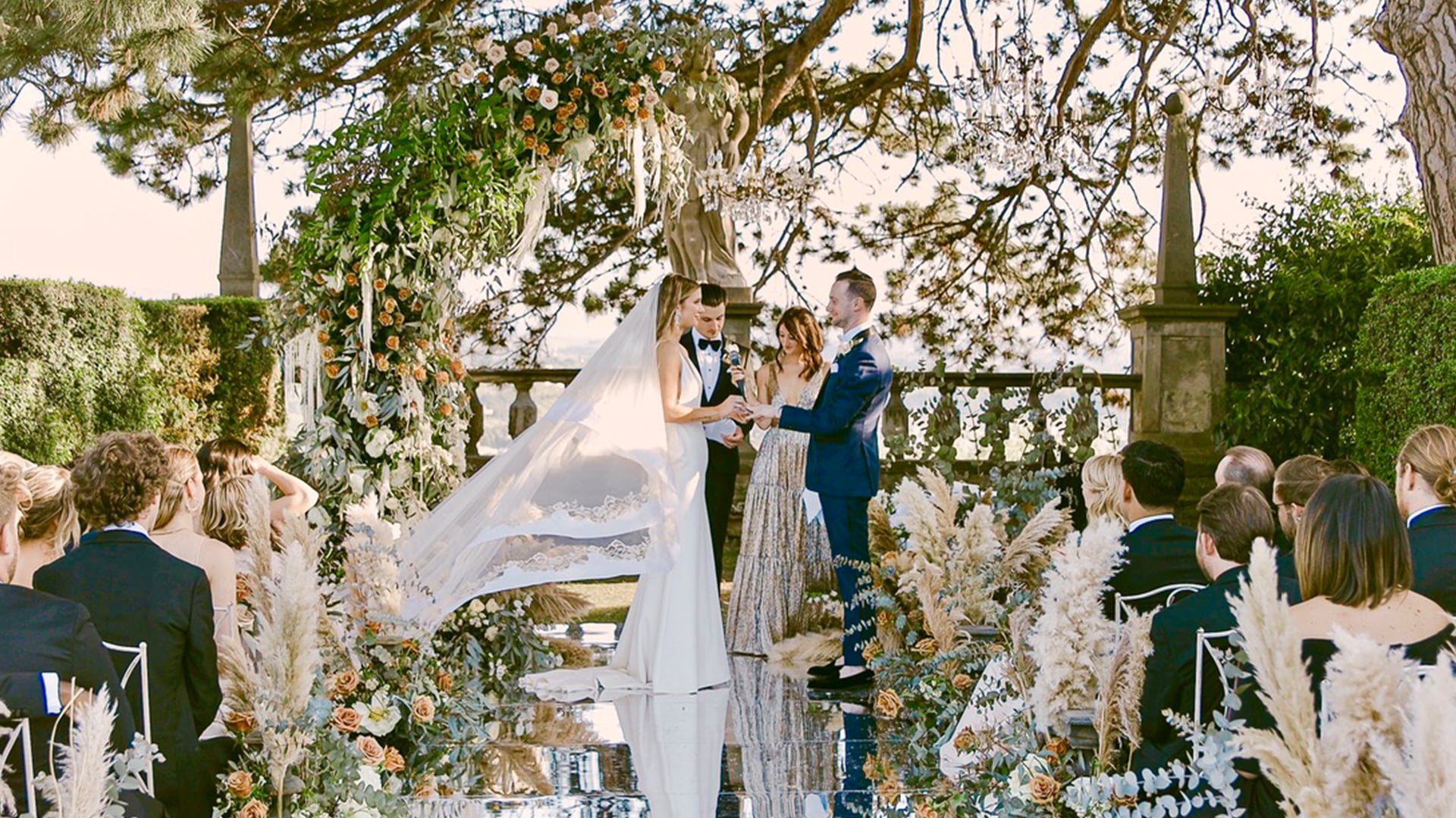 Valentina & Kyle at Villa Gamberaia, Florence, Italy — wedding film still