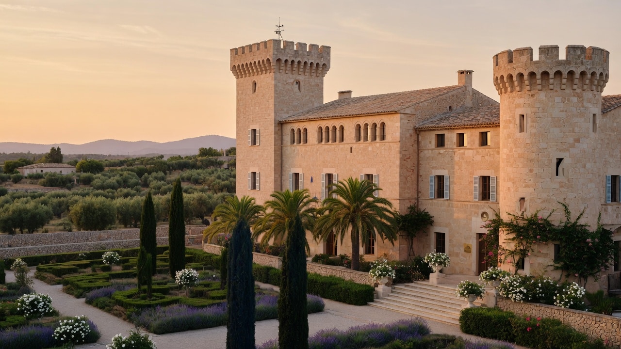 Castell Son Claret luxury castle hotel wedding venue Es Capdellà Mallorca with gardens