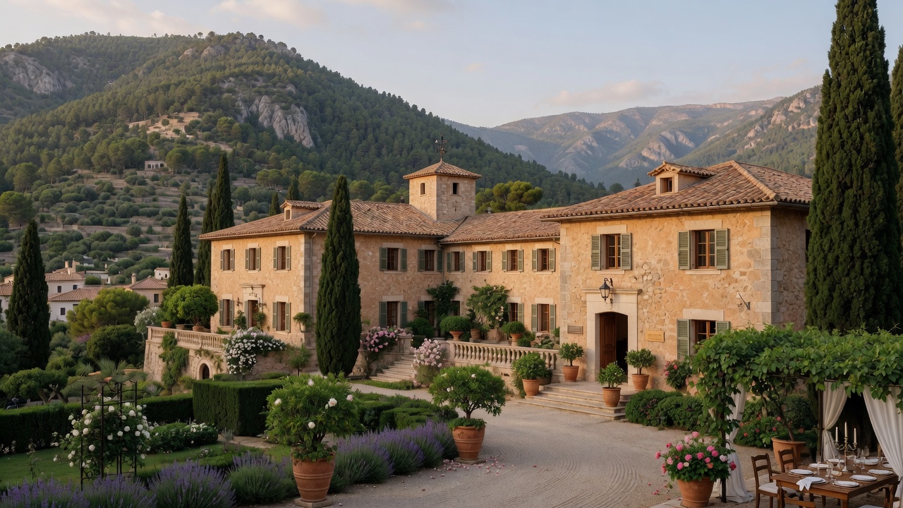 Hotel Valldemossa boutique stone manor wedding venue in Tramuntana mountains Mallorca