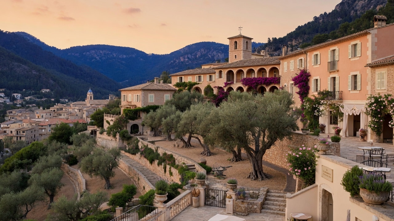 La Residencia Belmond hotel Deià Mallorca among olive terraces Tramuntana wedding venue